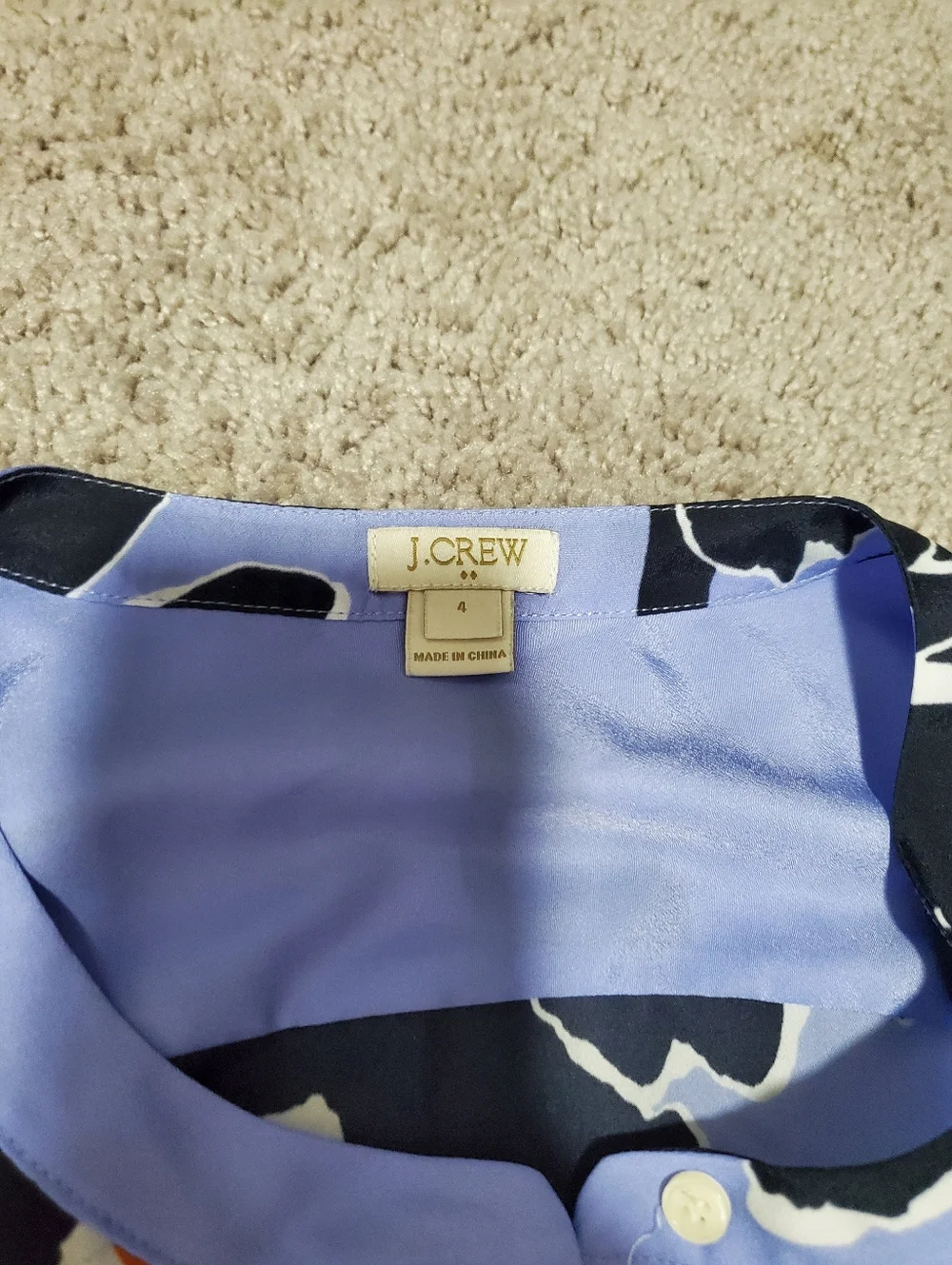 J. Crew Factory Floral Top Size 4 - Picture 2 of 5